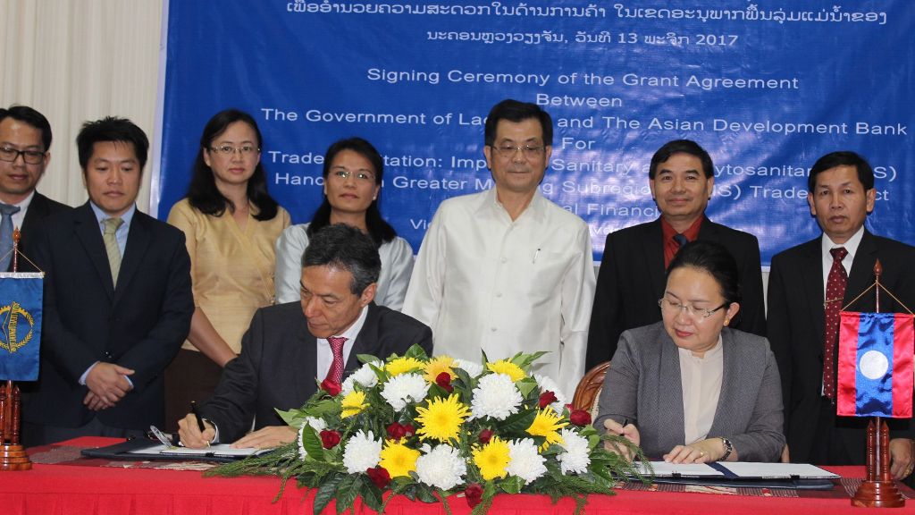 ADB, Lao PDR Sign Agreement to Enhance Sanitary, Phytosanitary Management Systems